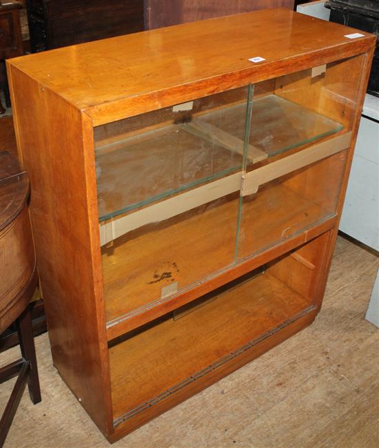 Glass fronted bookcase